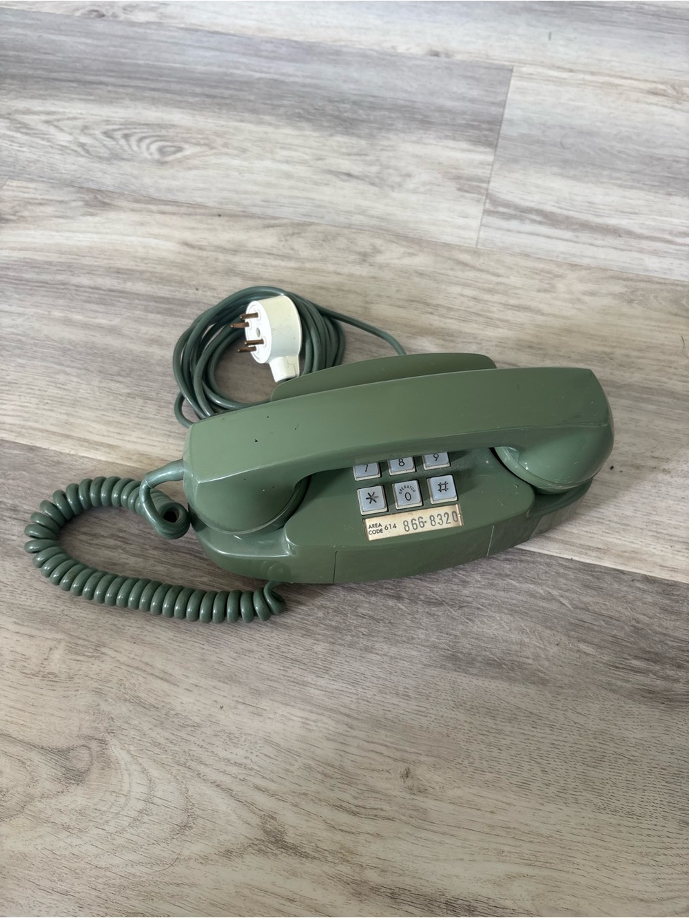 1970s Vintage Green Western Electric Princess Touch-Tone Telephone